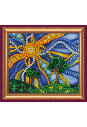 Bead Embroidery Magnet Kit "Life-giving sun"