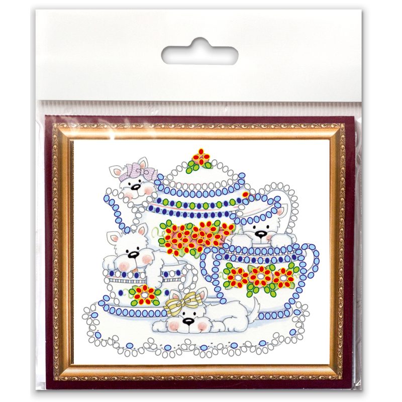 Bead Embroidery Magnet Kit "Funny puppy"