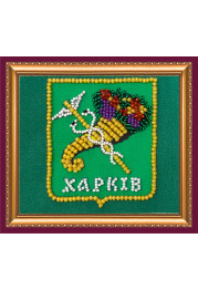 Bead Embroidery Magnet Kit "Kharkiv's coat of arms"