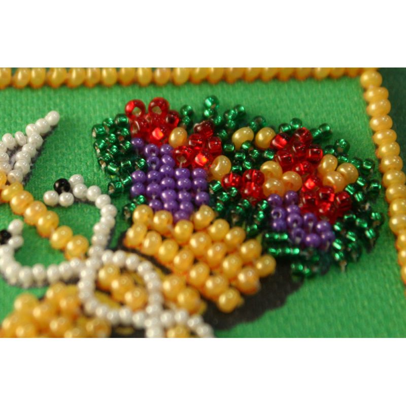 Bead Embroidery Magnet Kit "Kharkiv's coat of arms"