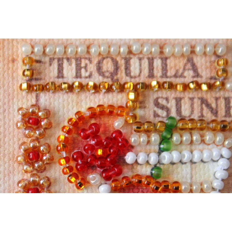 Bead Embroidery Magnet Kit "Tequila Sunrise"