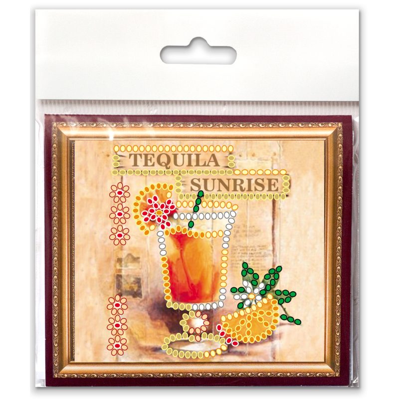 Bead Embroidery Magnet Kit "Tequila Sunrise"