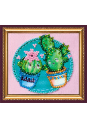 Bead Embroidery Magnet Kit "Little cacti"