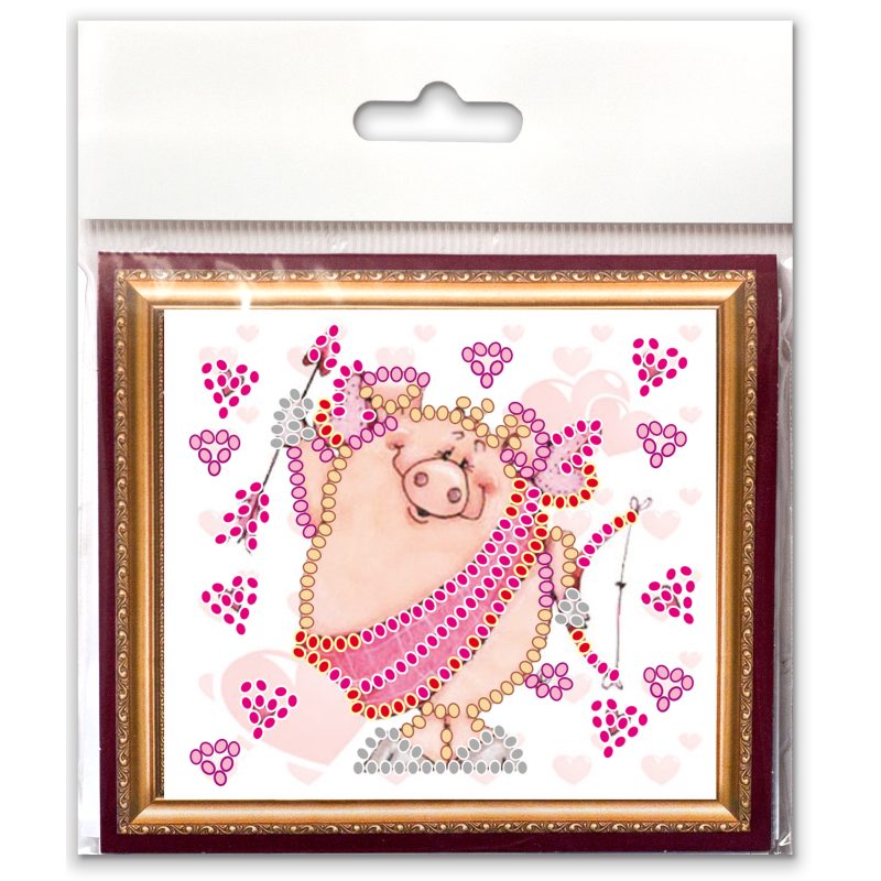 Bead Embroidery Magnet Kit "Amor"