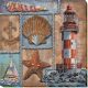 Midi Bead Embroidery Kit on Art Canvas "Seven seas"