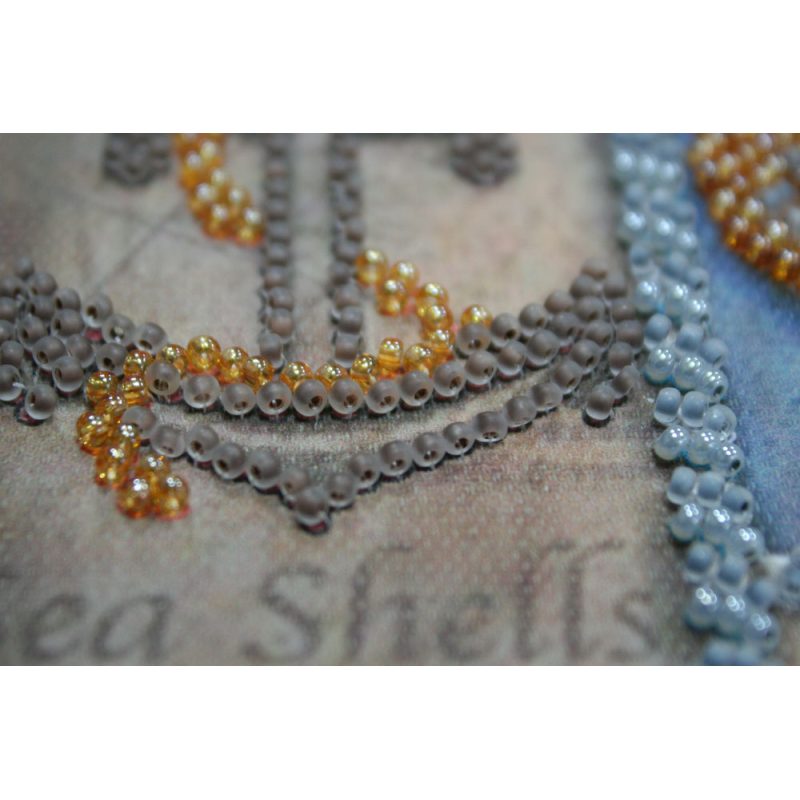 Midi Bead Embroidery Kit on Art Canvas "Seven seas"