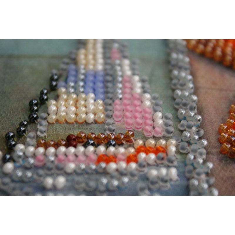 Midi Bead Embroidery Kit on Art Canvas "Seven seas"