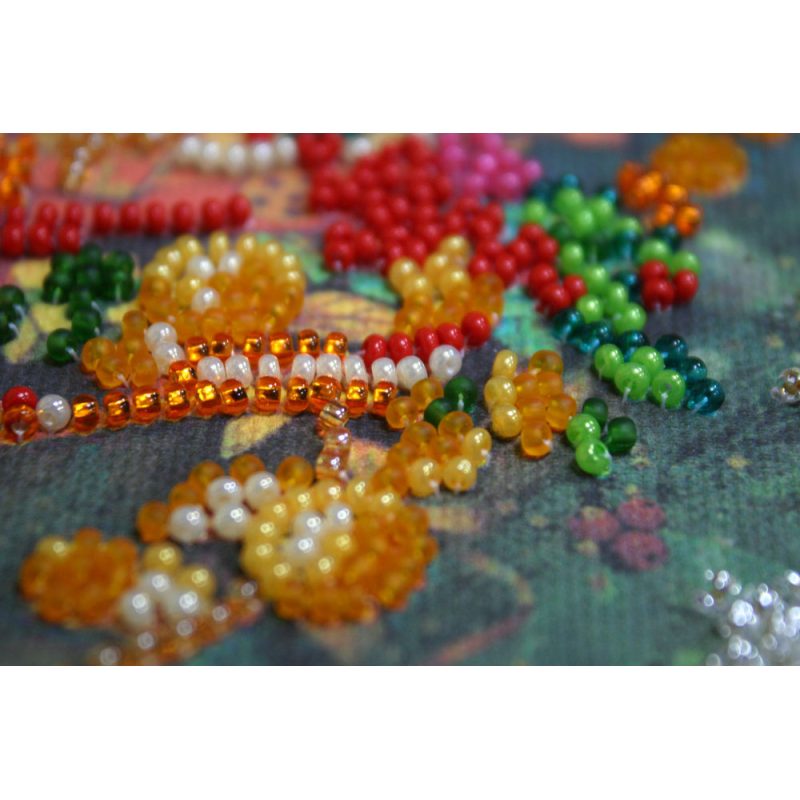 Midi Bead Embroidery Kit on Art Canvas "Tale rises"