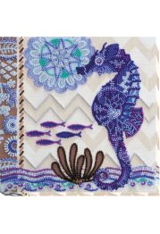 Midi Bead Embroidery Kit on Art Canvas "At the bottom of the sea"