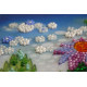 Midi Bead Embroidery Kit on Art Canvas "Earth stars"