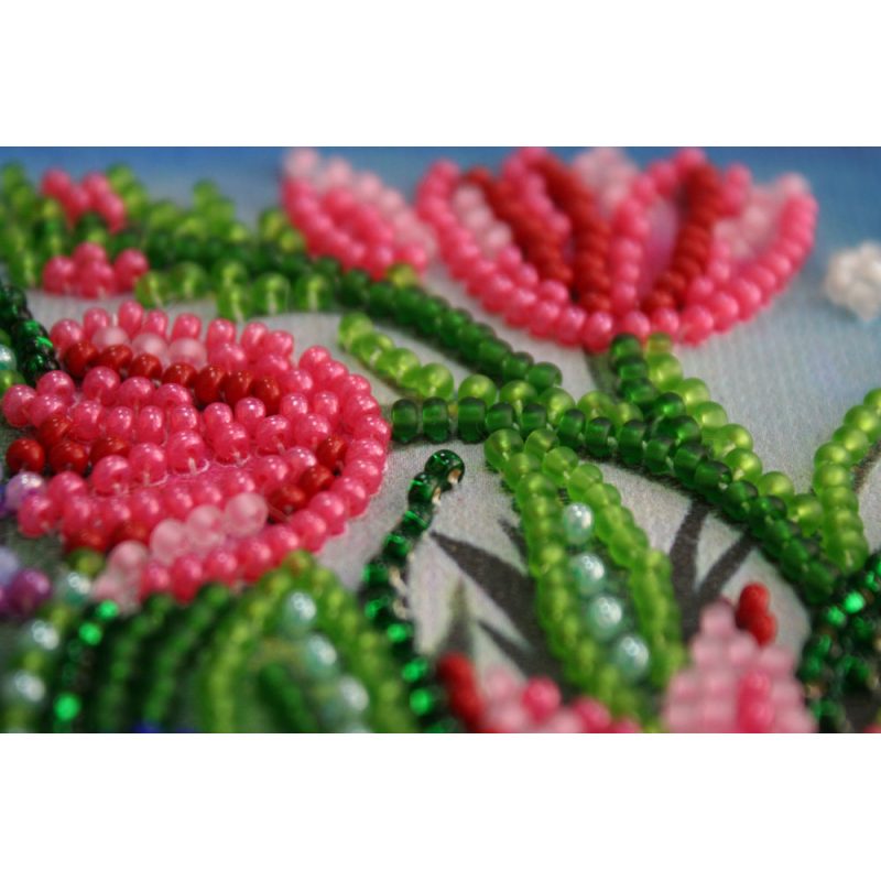 Midi Bead Embroidery Kit on Art Canvas "Earth stars"