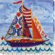 Midi Bead Embroidery Kit on Art Canvas "Passing wind"