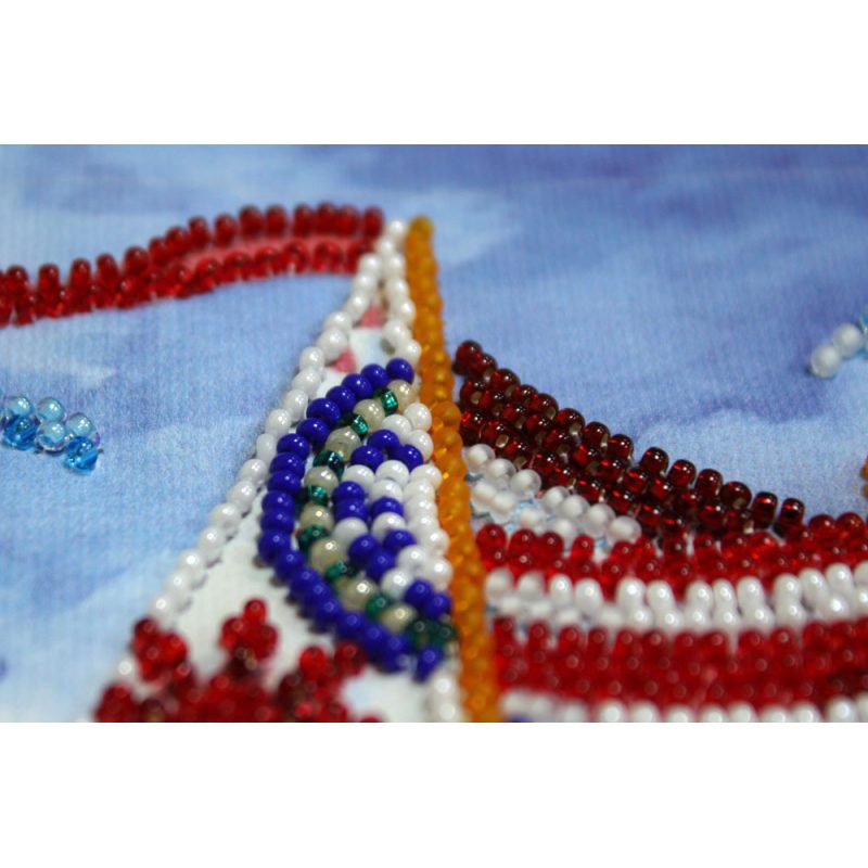 Midi Bead Embroidery Kit on Art Canvas "Passing wind"