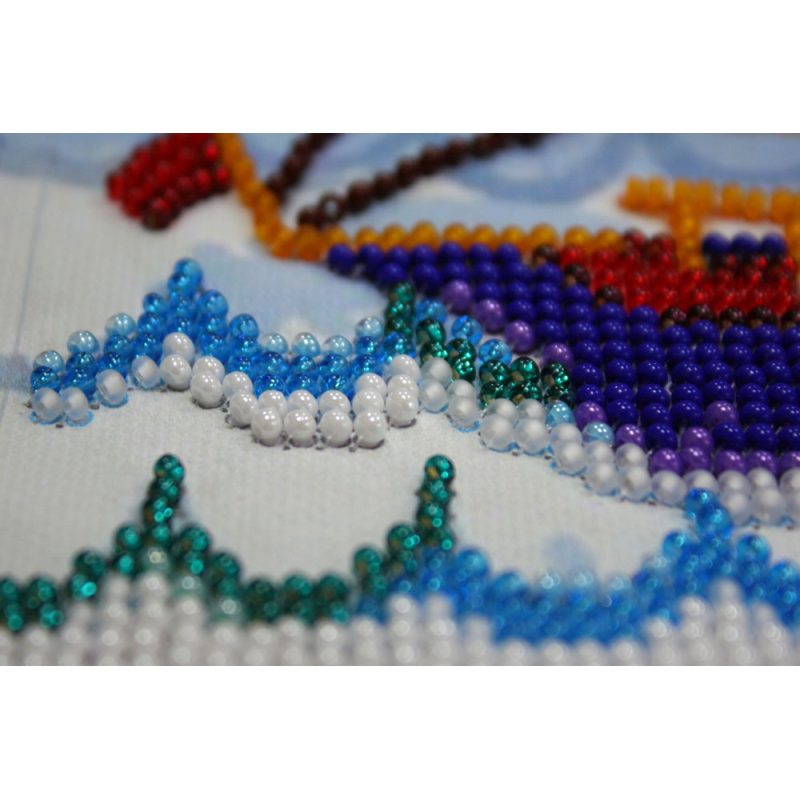 Midi Bead Embroidery Kit on Art Canvas "Passing wind"