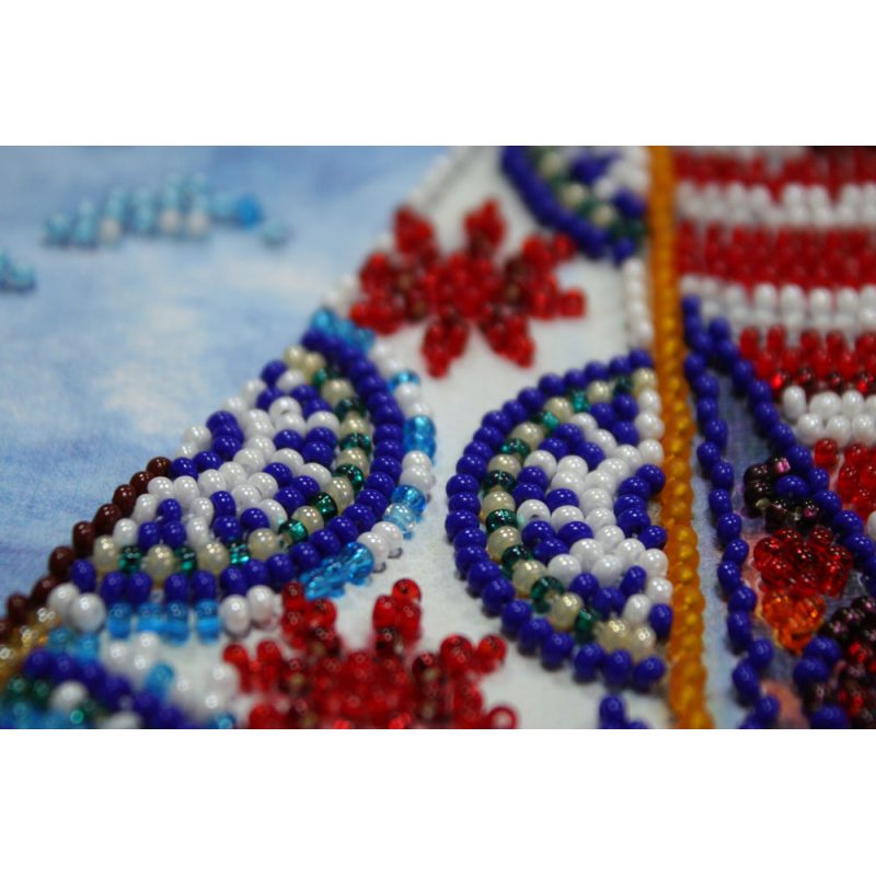Midi Bead Embroidery Kit on Art Canvas "Passing wind"