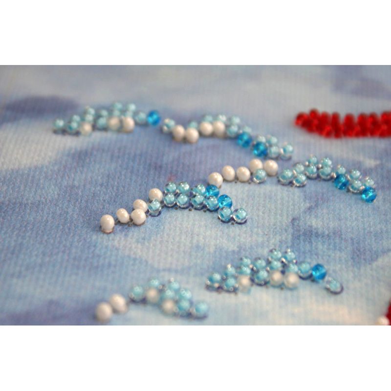 Midi Bead Embroidery Kit on Art Canvas "Passing wind"