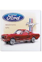 Midi Bead Embroidery Kit on Art Canvas "Ford Mustang 1967"