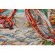 Midi Bead Embroidery Kit on Art Canvas "At the age of the azure"
