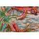 Midi Bead Embroidery Kit on Art Canvas "At the age of the azure"