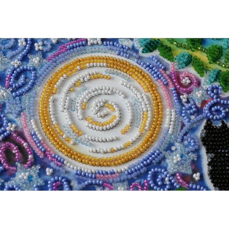Midi Bead Embroidery Kit on Art Canvas "Together forever"