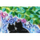 Midi Bead Embroidery Kit on Art Canvas "Together forever"