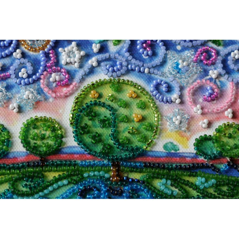 Midi Bead Embroidery Kit on Art Canvas "Together forever"