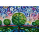 Midi Bead Embroidery Kit on Art Canvas "Together forever"