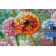 Midi Bead Embroidery Kit on Art Canvas "Multi-colored balls"