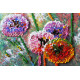 Midi Bead Embroidery Kit on Art Canvas "Multi-colored balls"