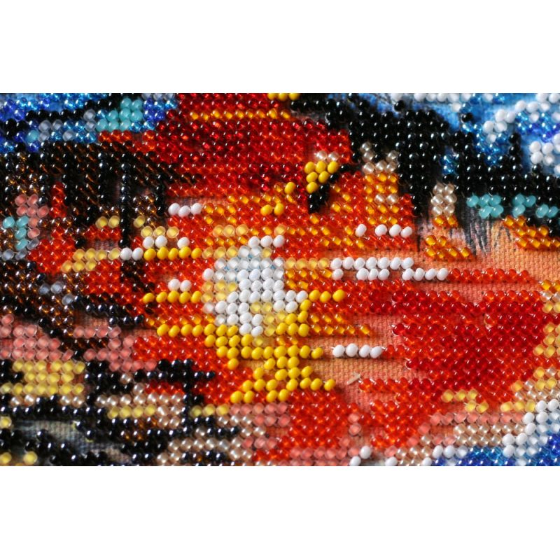 Midi Bead Embroidery Kit on Art Canvas "Dawn of the evening"