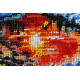Midi Bead Embroidery Kit on Art Canvas "Dawn of the evening"