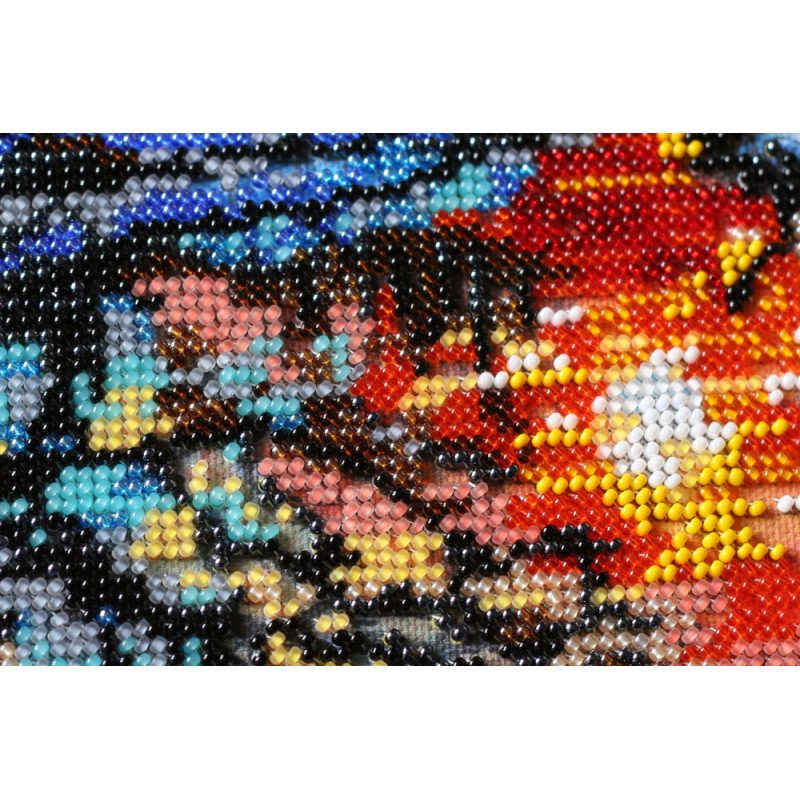 Midi Bead Embroidery Kit on Art Canvas "Dawn of the evening"