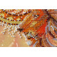 Midi Bead Embroidery Kit on Art Canvas "Sunny lion"