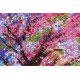 Midi Bead Embroidery Kit on Art Canvas "Bridge into the spring"