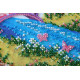 Midi Bead Embroidery Kit on Art Canvas "Bridge into the spring"