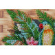 Midi Bead Embroidery Kit on Art Canvas "Lori parrots"