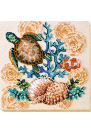 Midi Bead Embroidery Kit on Art Canvas "Merpeople"