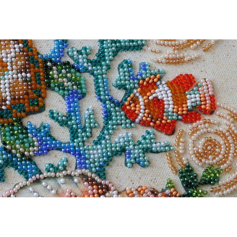 Midi Bead Embroidery Kit on Art Canvas "Merpeople"