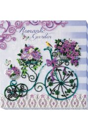 Midi Bead Embroidery Kit on Art Canvas "Romantic garden"