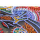 Midi Bead Embroidery Kit on Art Canvas "Chameleon"
