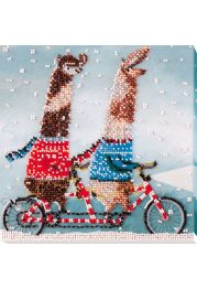 Midi Bead Embroidery Kit on Art Canvas "Tandem"