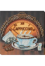 Midi Bead Embroidery Kit on Art Canvas "Сoffee and chocolate"