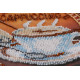 Midi Bead Embroidery Kit on Art Canvas "Сoffee and chocolate"