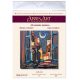 Midi Bead Embroidery Kit on Art Canvas "Cats at window"