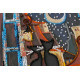 Midi Bead Embroidery Kit on Art Canvas "Cats at window"