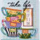 Midi Bead Embroidery Kit on Art Canvas "Coffee break"
