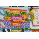 Midi Bead Embroidery Kit on Art Canvas "Coffee break"