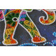 Midi Bead Embroidery Kit on Art Canvas "Indian elephant"