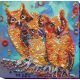 Midi Bead Embroidery Kit on Art Canvas "Funny trio"