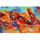 Midi Bead Embroidery Kit on Art Canvas "Funny trio"